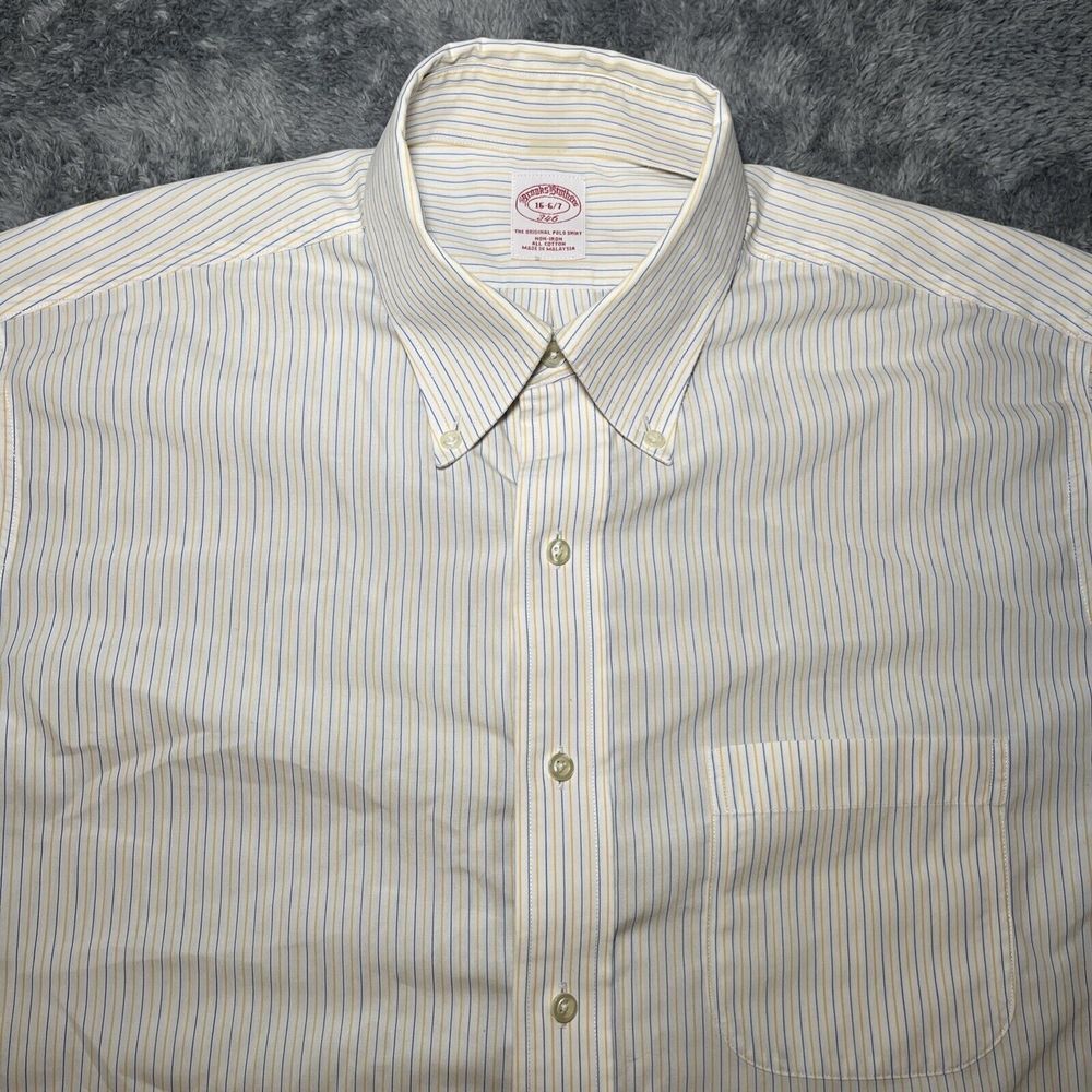 Brooks Brothers Men's Original Polo Short Non Iron Button Down SZ 16-6/7 Cotton